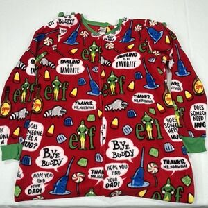 Elf‎ the Movie WB Pajamas One Piece Union Suit Jumpsuit Adult XL